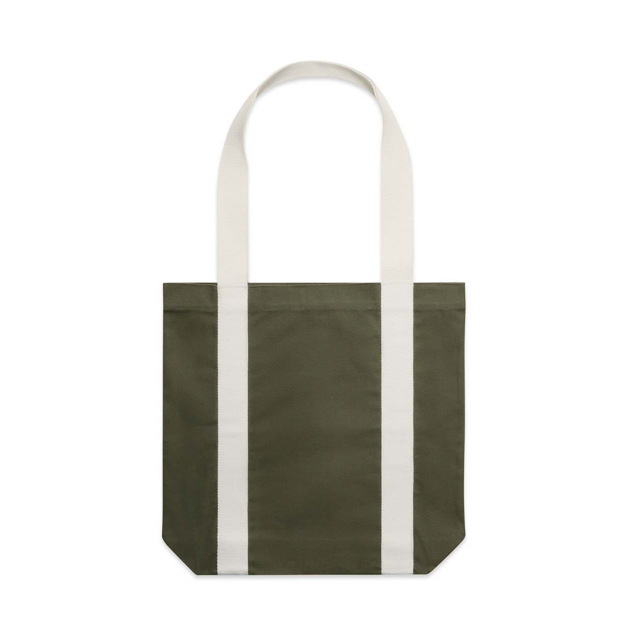 Two-Tone Carrie Tote — Army/Cream