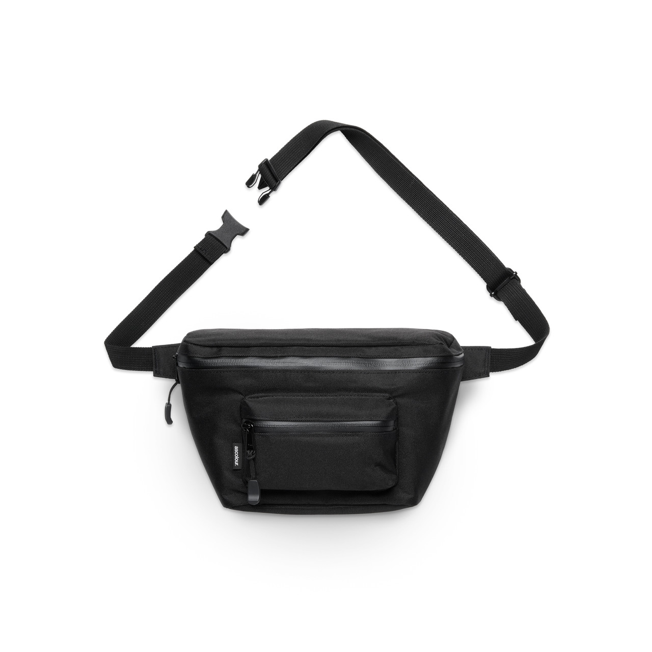 Recycled Pocket Waist Bag — Black