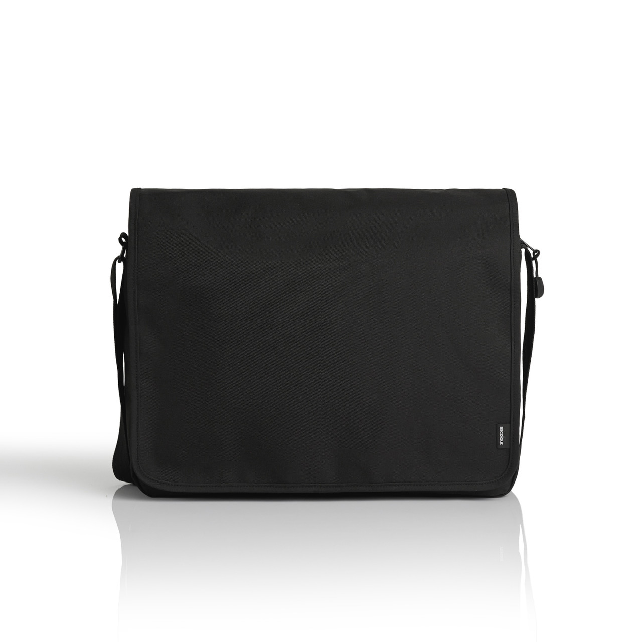 Recycled Messenger Bag — Black
