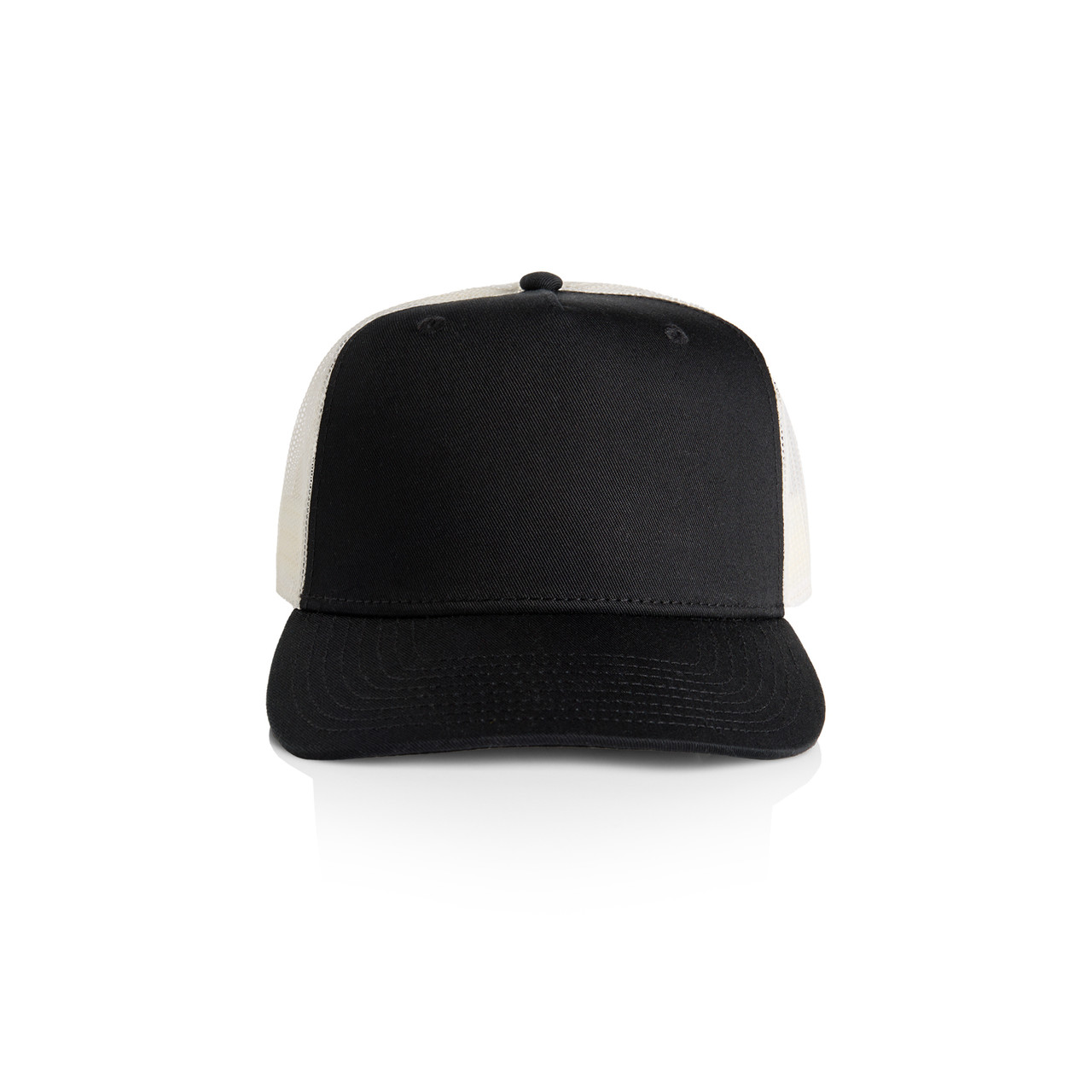 Stock Contrast Trucker — Black/Ecru