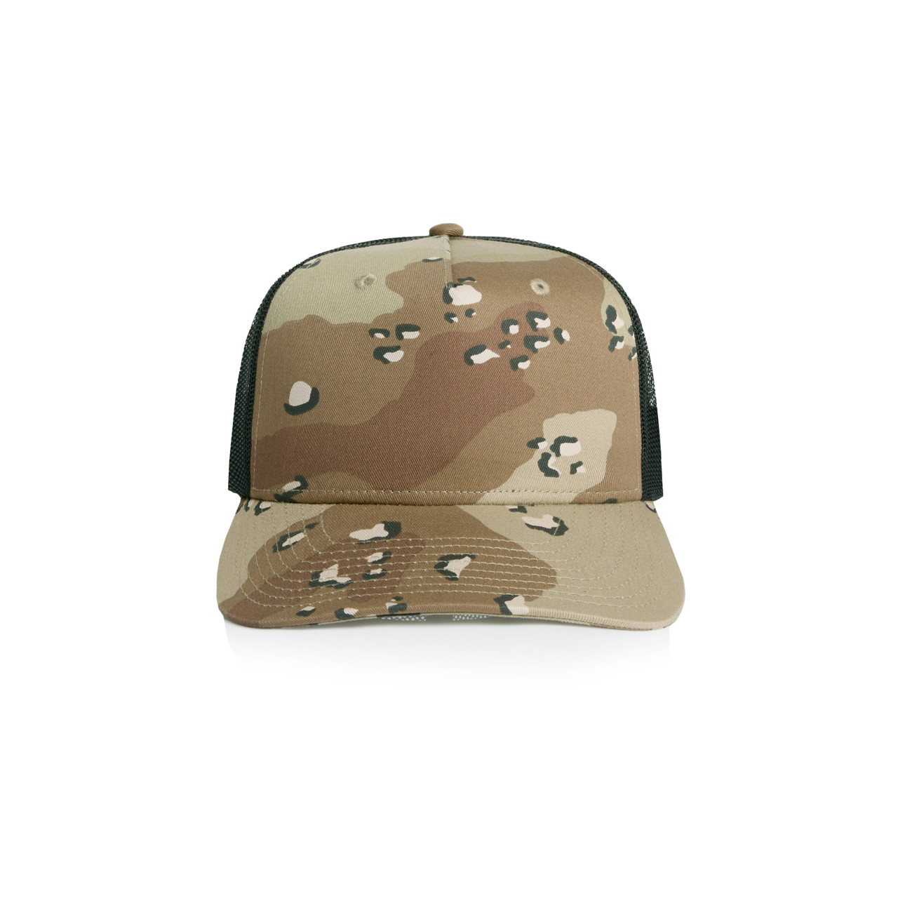 Stock Contrast Camo Trucker — Desert Camo/Black