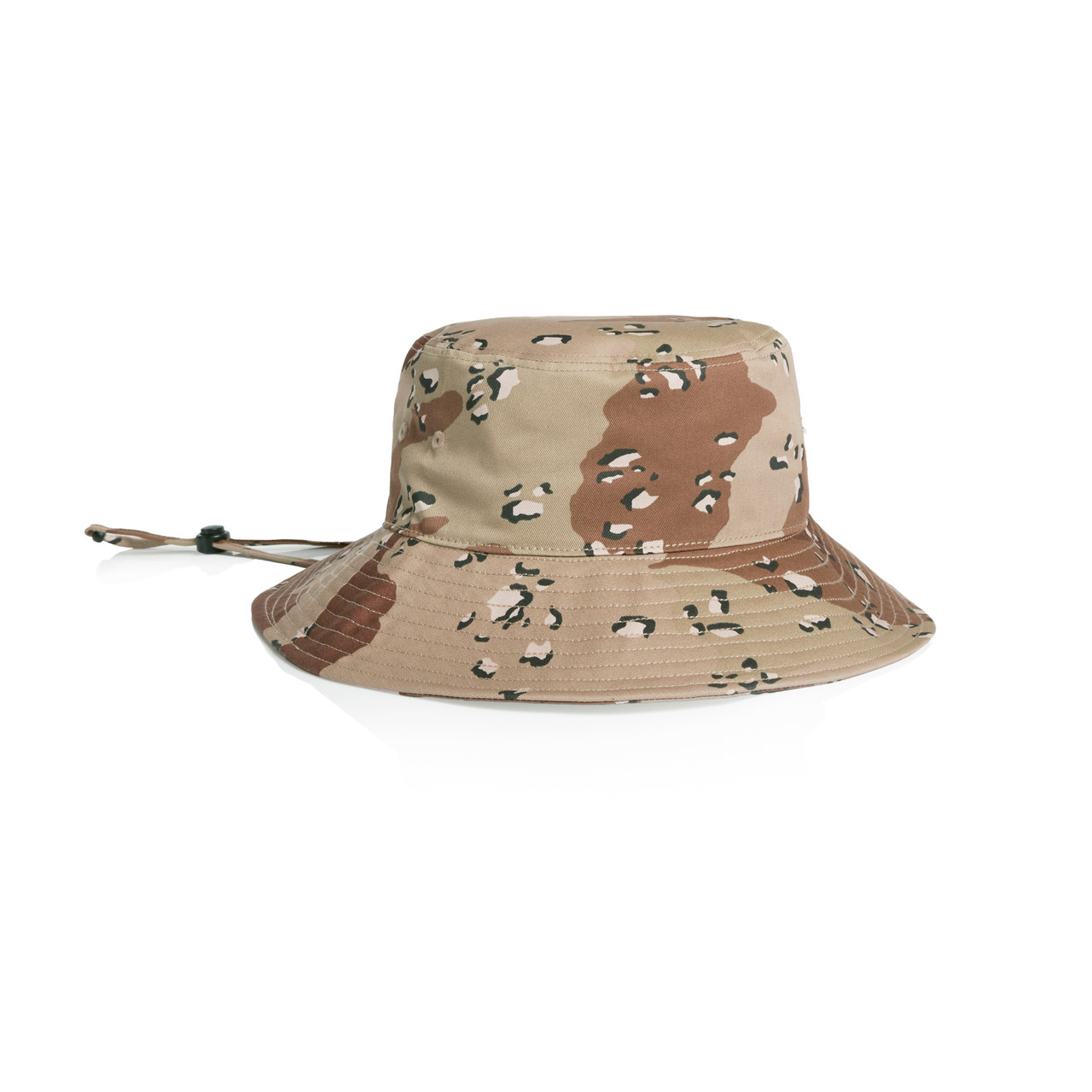 Wide Brim Camo Bucket Hat — Desert Camo