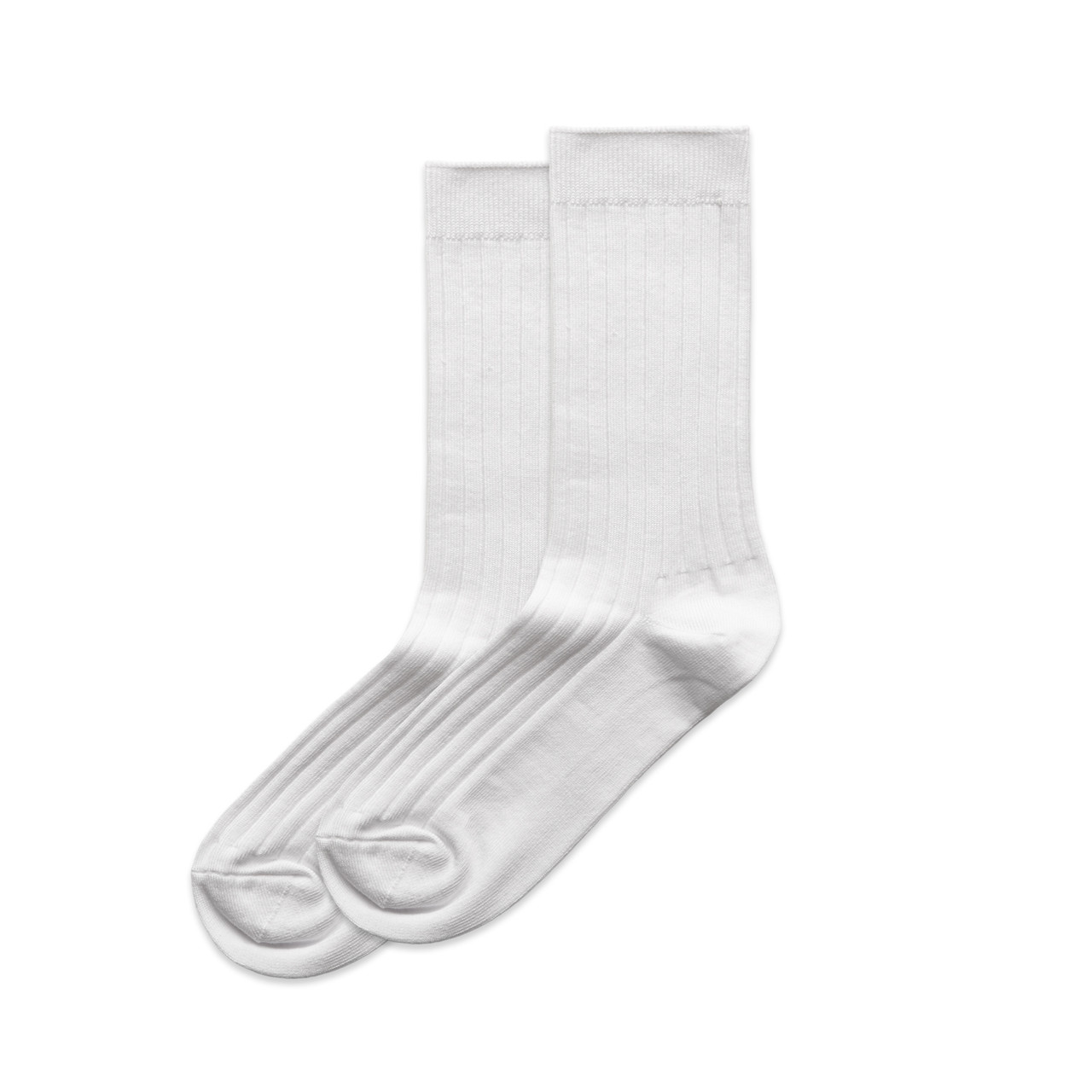 Wo's Rib Socks (2 Pairs) — White