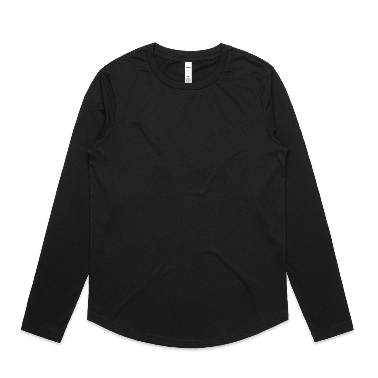 Wo's Maple Curve L/S Tee — Black