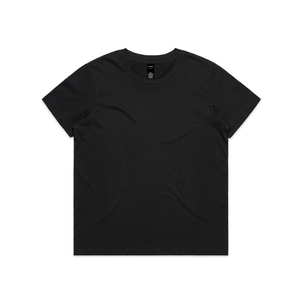 Wo's Maple Minus Tee [-8cm] — Black