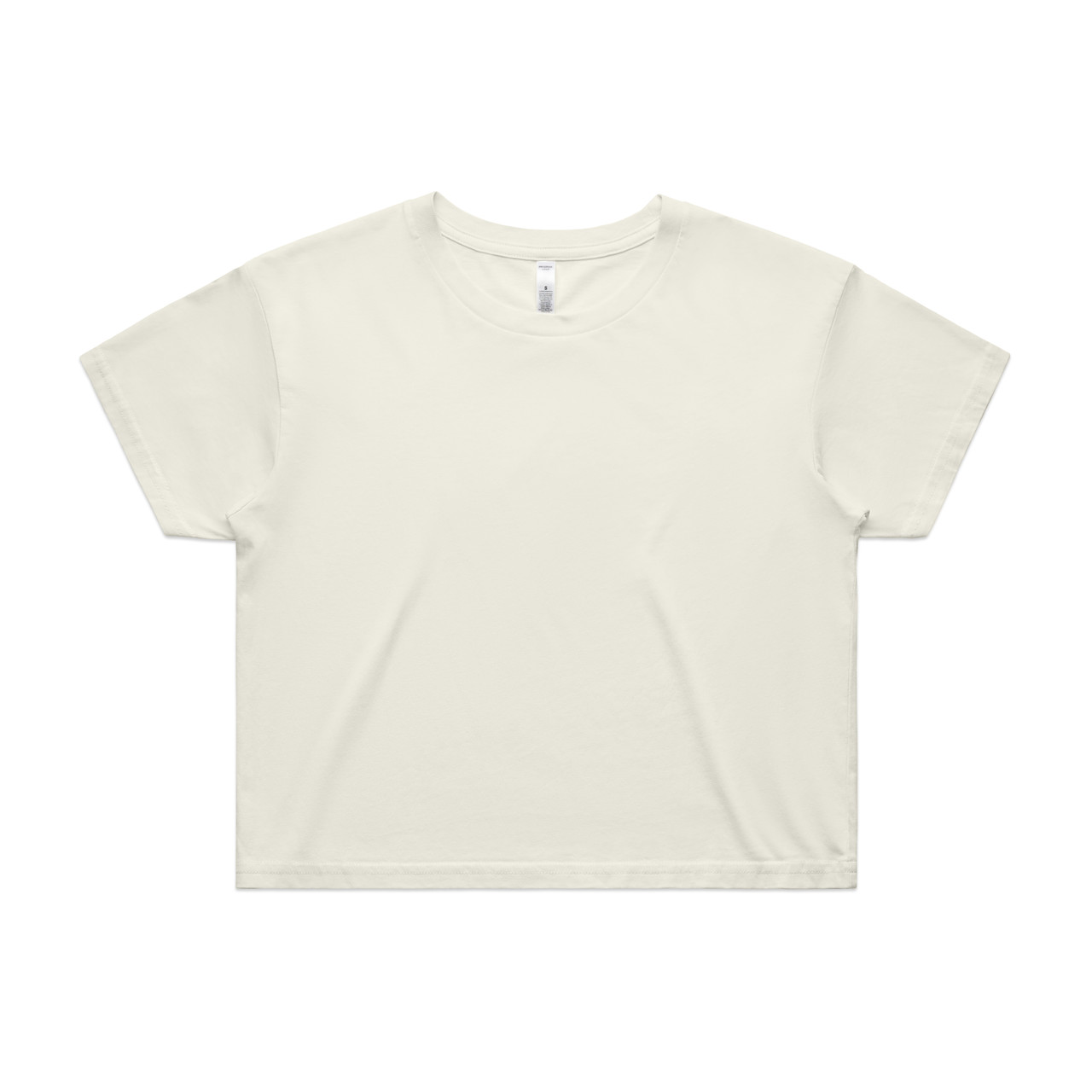 Wo's Crop Tee — Ecru
