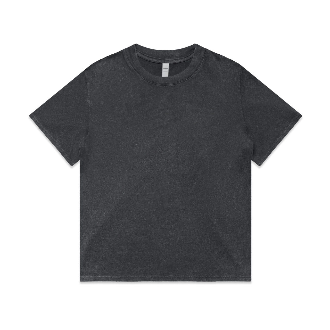 Wo's Stone Wash Heavy Tee — Black Stone