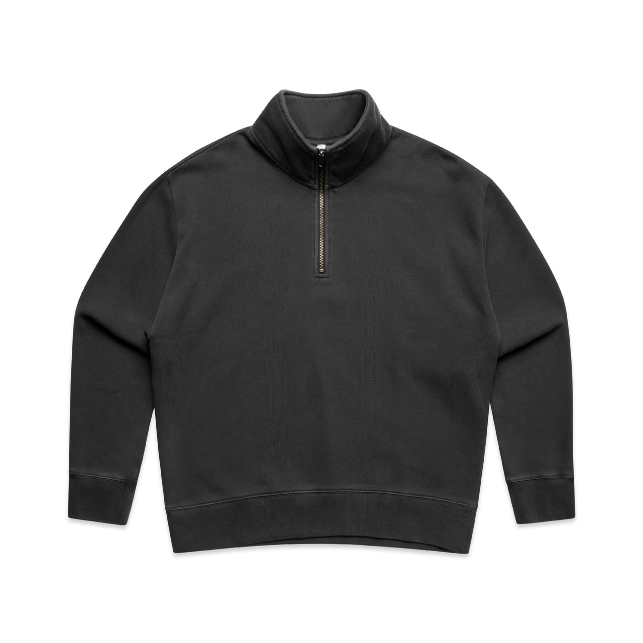 Wo's Relax Faded Half Zip — Faded Black