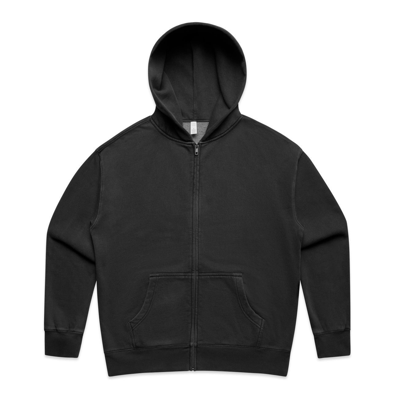 Wo's Relax Faded Zip Hood — Faded Black