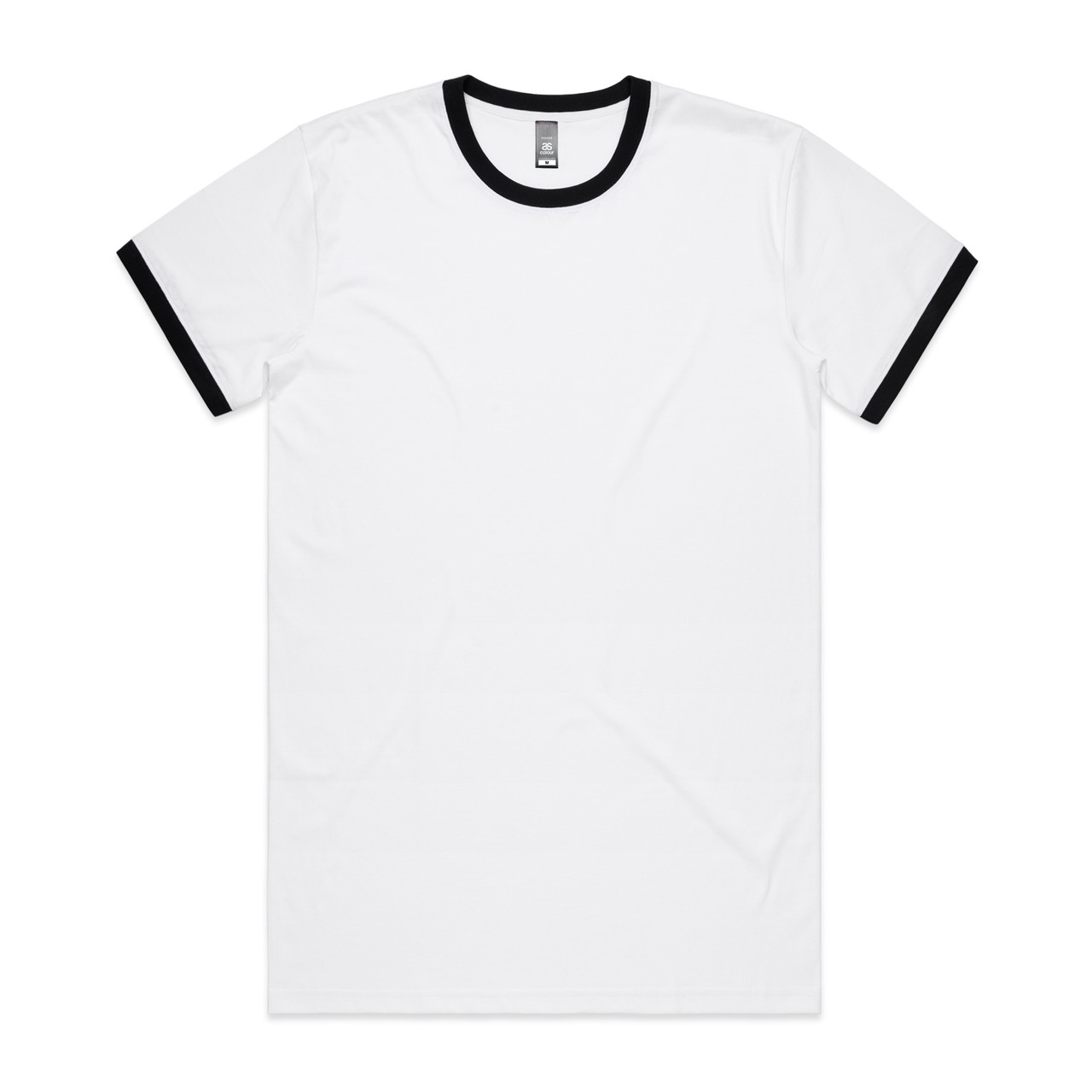 Staple Ringer Tee — White/Black