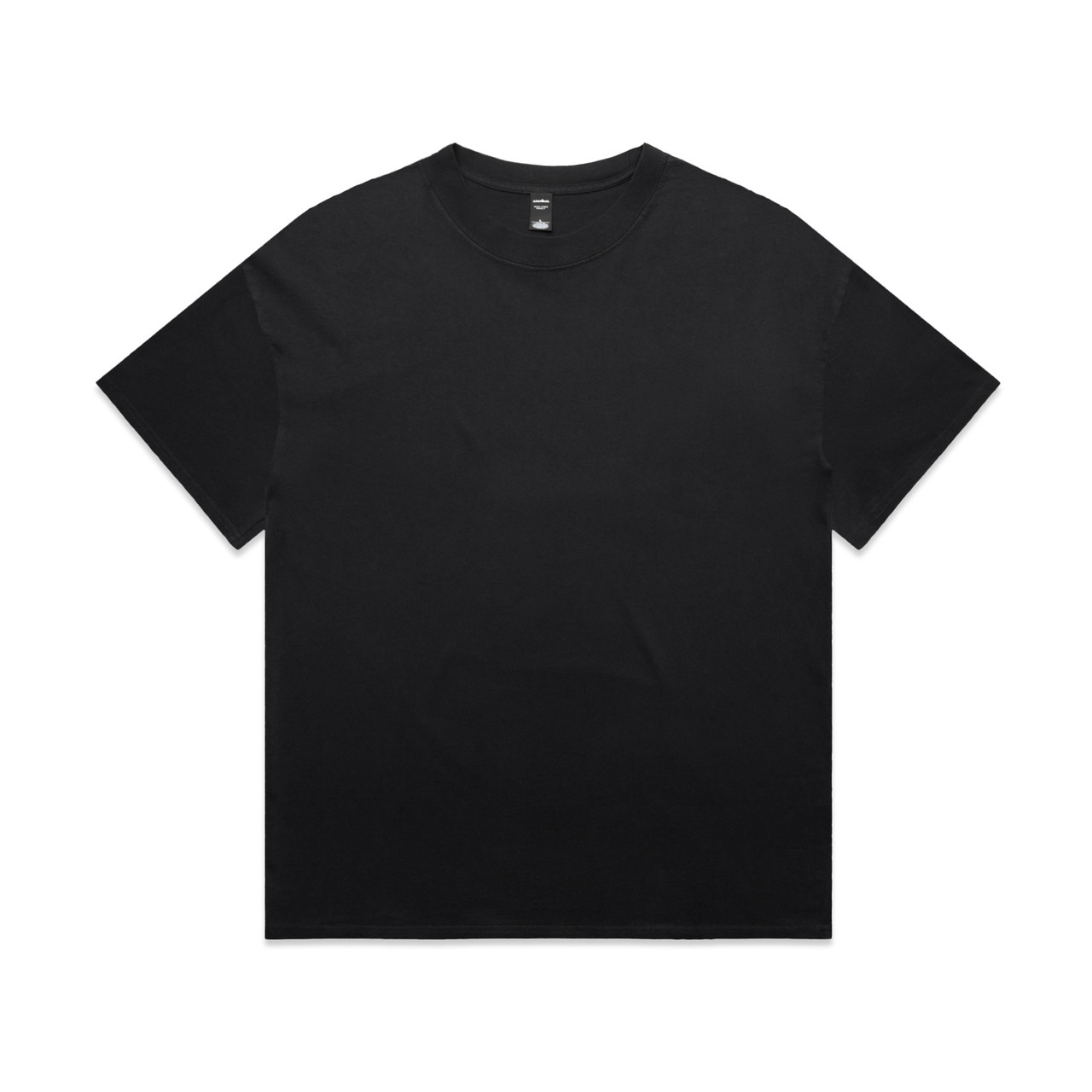 Heavy Faded Minus Tee [-5cm] — Faded Black