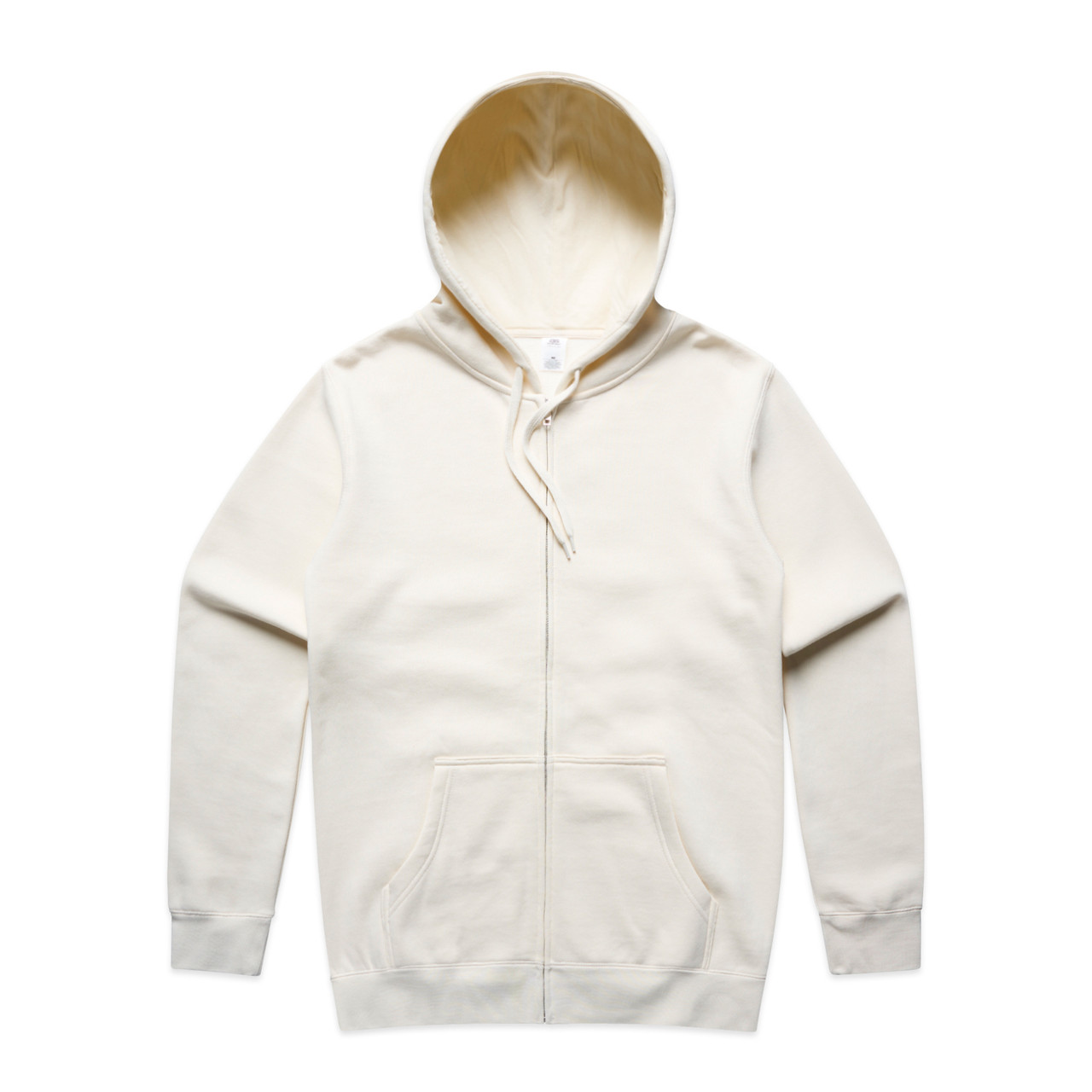 Stencil Zip Hood — Ecru