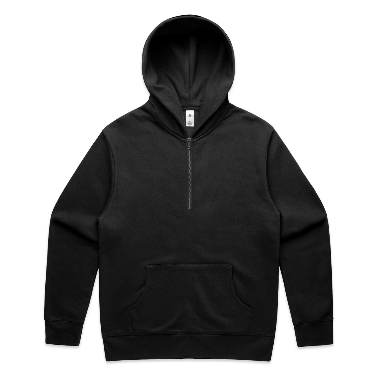 Relax Half Zip Hood — Black