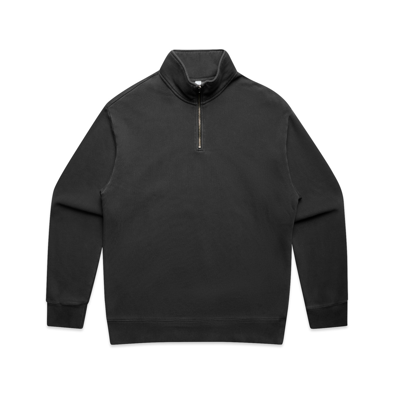 Relax Faded Half Zip — Faded Black