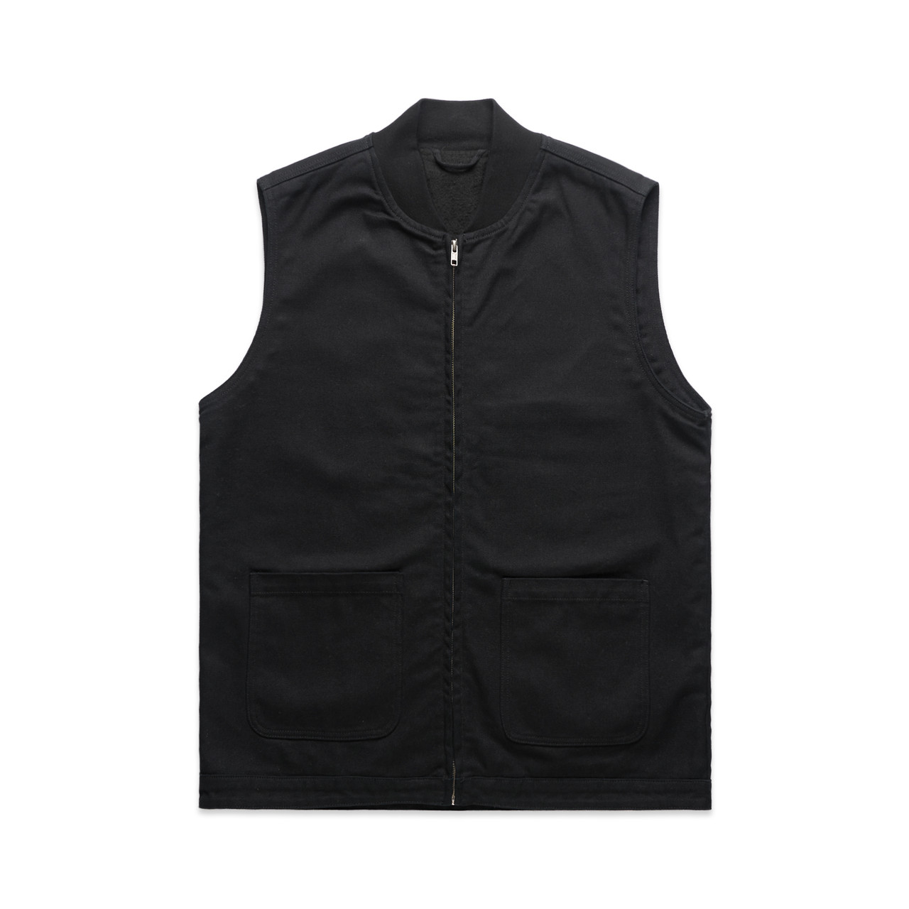 Canvas Heavy Vest — Black