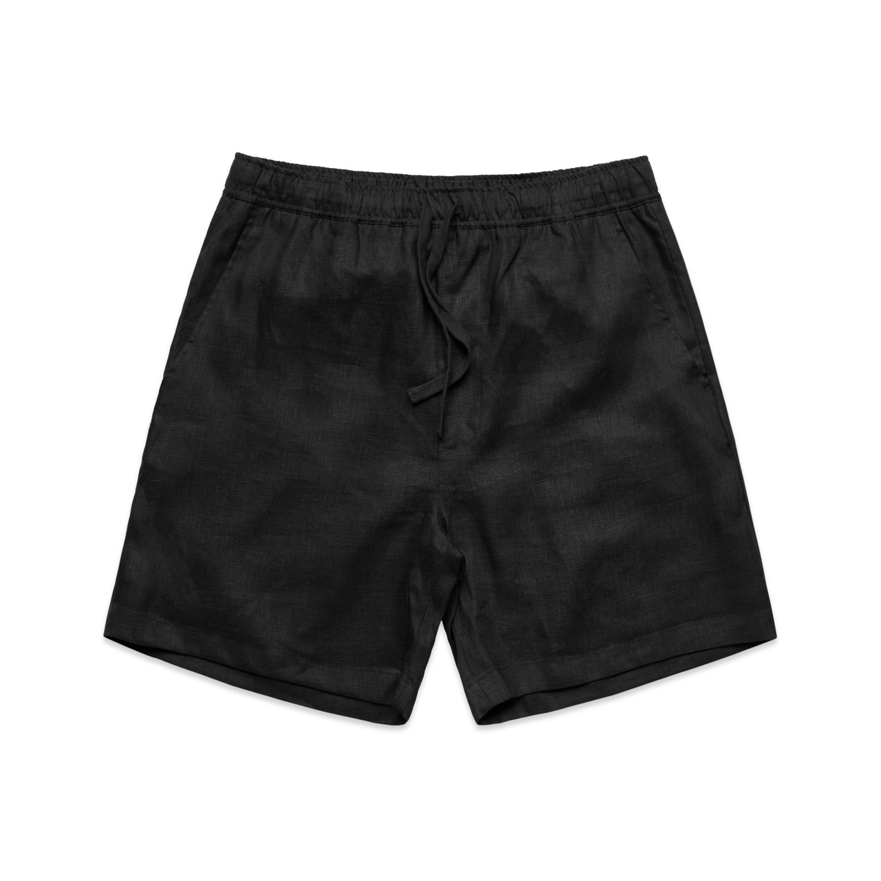 Linen Shorts 18" — Black