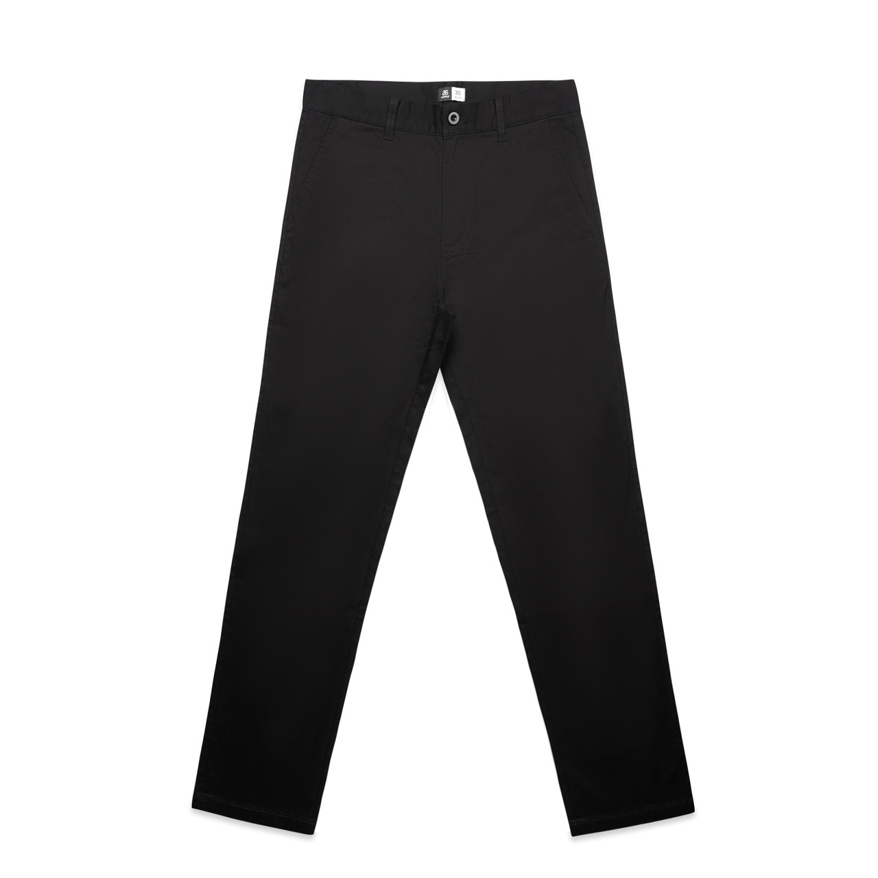 Straight Trousers — Black